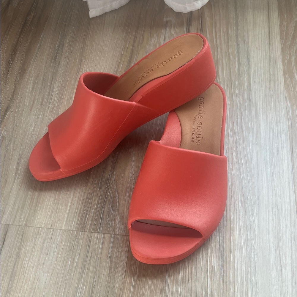 Gentle Souls Women's Vibrant Red/Terra Mules
